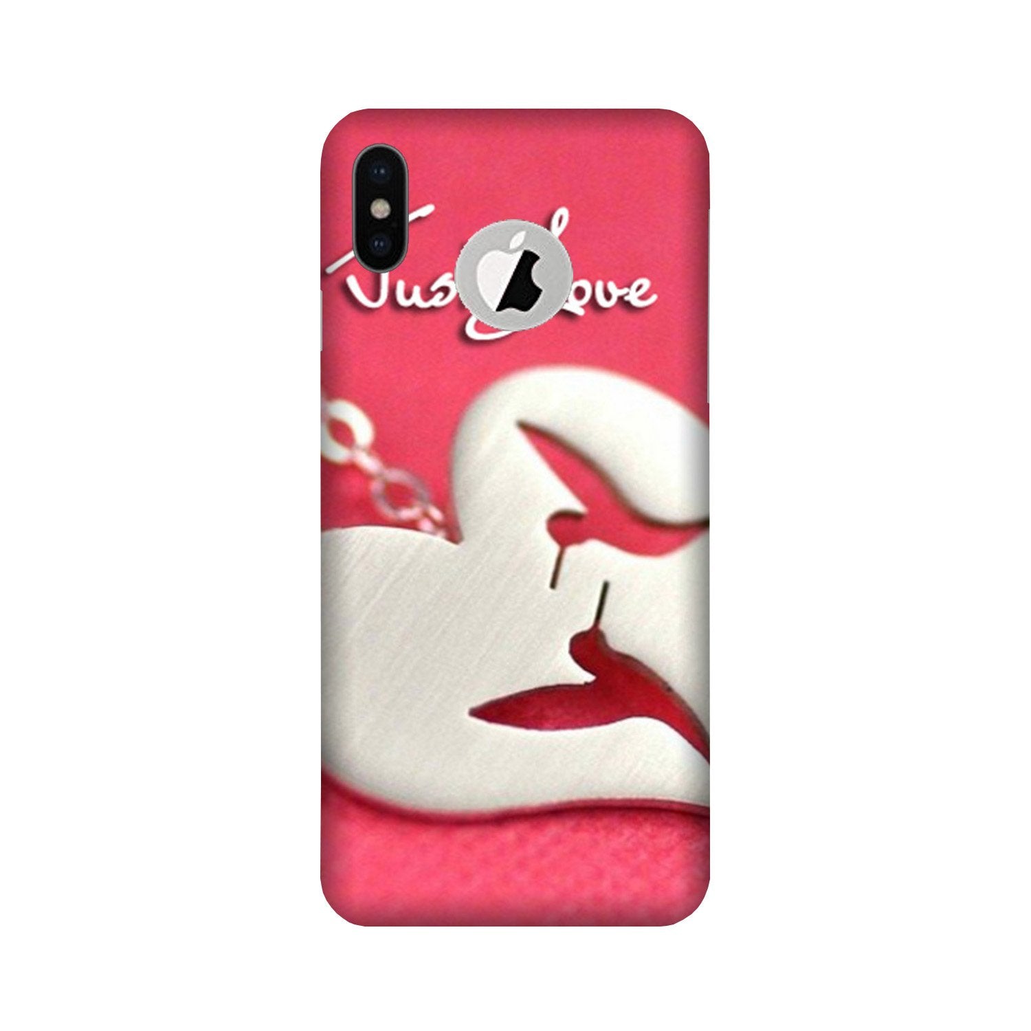 Just love Case for iPhone X logo cut