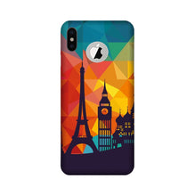 Eiffel Tower2 Mobile Back Case for iPhone X logo cut (Design - 91)
