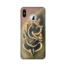 Lord Ganesha Mobile Back Case for iPhone X logo cut (Design - 100)
