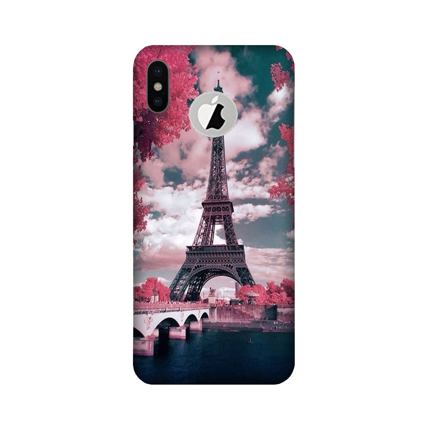 Eiffel Tower Case for iPhone X logo cut  (Design - 101)