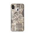 Travel Case for iPhone X logo cut  (Design - 104)