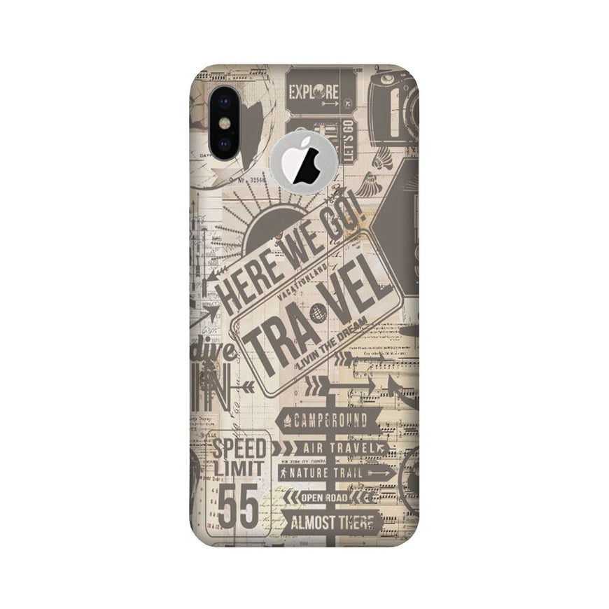 Travel Case for iPhone X logo cut  (Design - 104)