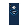 Superman Superhero Case for iPhone X logo cut  (Design - 117)