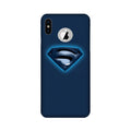 Superman Superhero Case for iPhone X logo cut  (Design - 117)