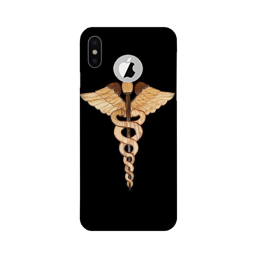Doctor Logo Case for iPhone X logo cut  (Design - 134)