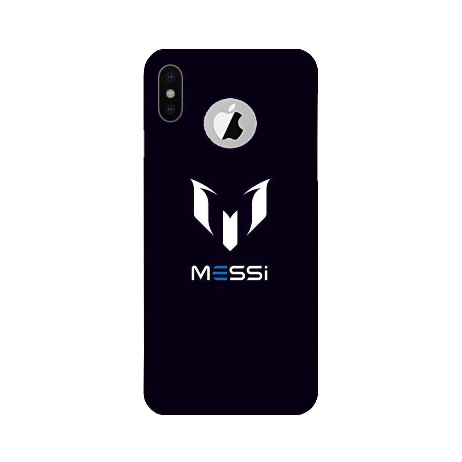 Messi Case for iPhone X logo cut  (Design - 158)