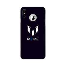Messi Mobile Back Case for iPhone X logo cut  (Design - 158)