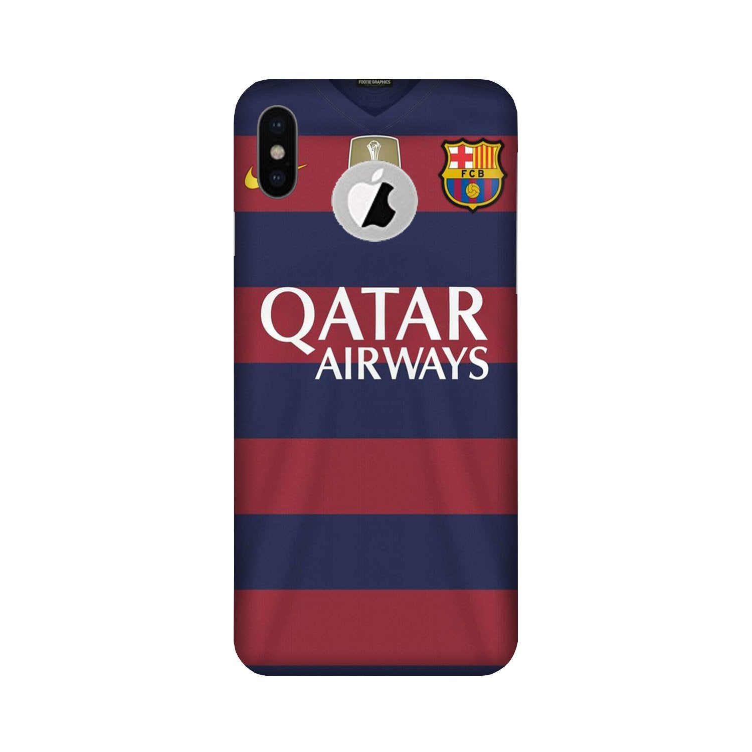 Qatar Airways Case for iPhone X logo cut  (Design - 160)