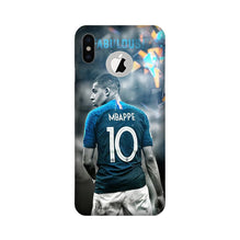 Mbappe Mobile Back Case for iPhone X logo cut  (Design - 170)