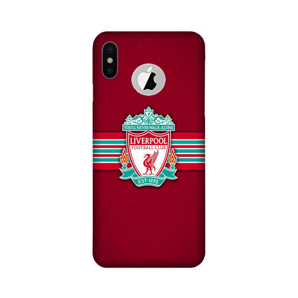 Liverpool Case for iPhone X logo cut  (Design - 171)