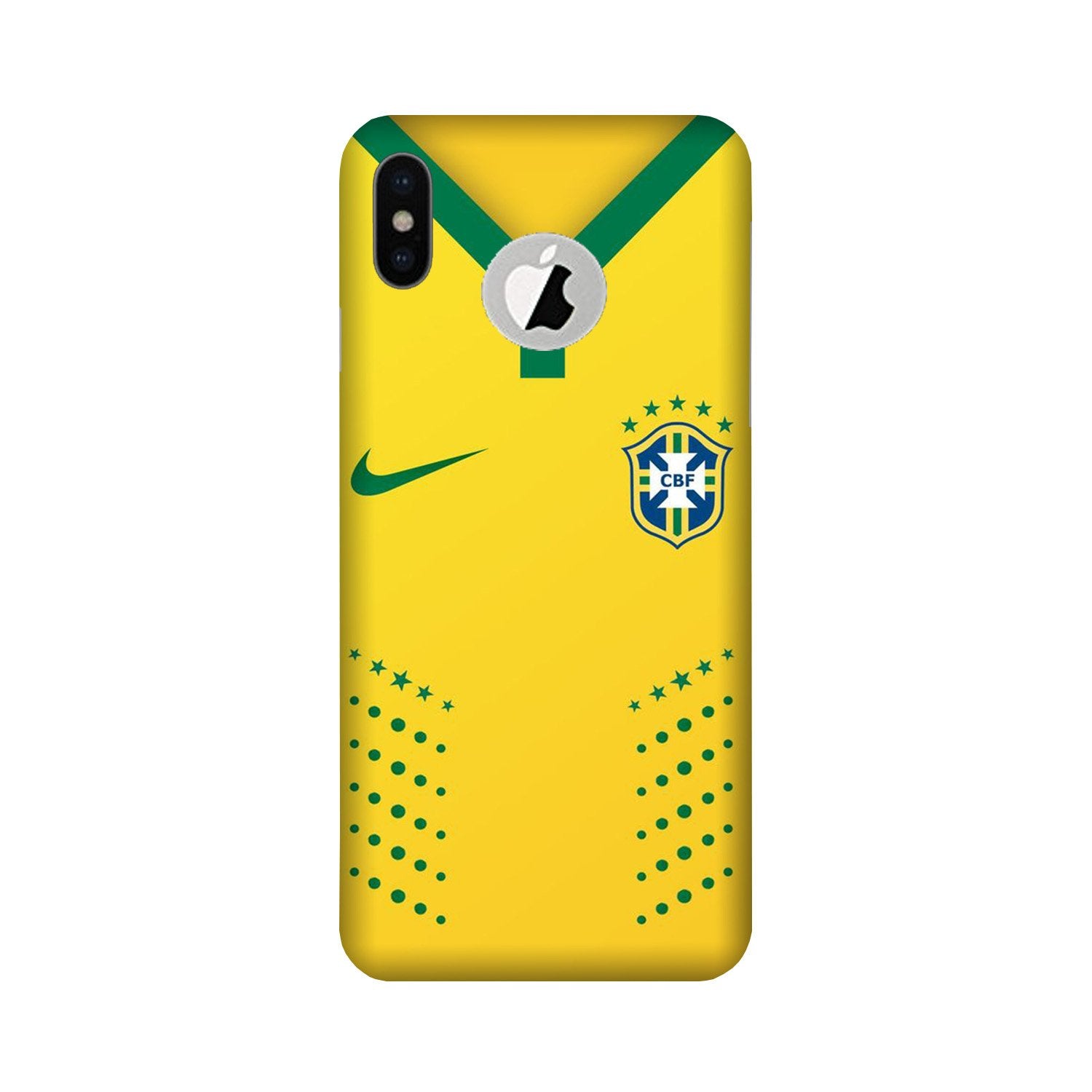 Brazil Case for iPhone X logo cut  (Design - 176)
