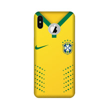 Brazil Mobile Back Case for iPhone X logo cut  (Design - 176)