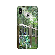 Bicycle Mobile Back Case for iPhone X logo cut (Design - 208)