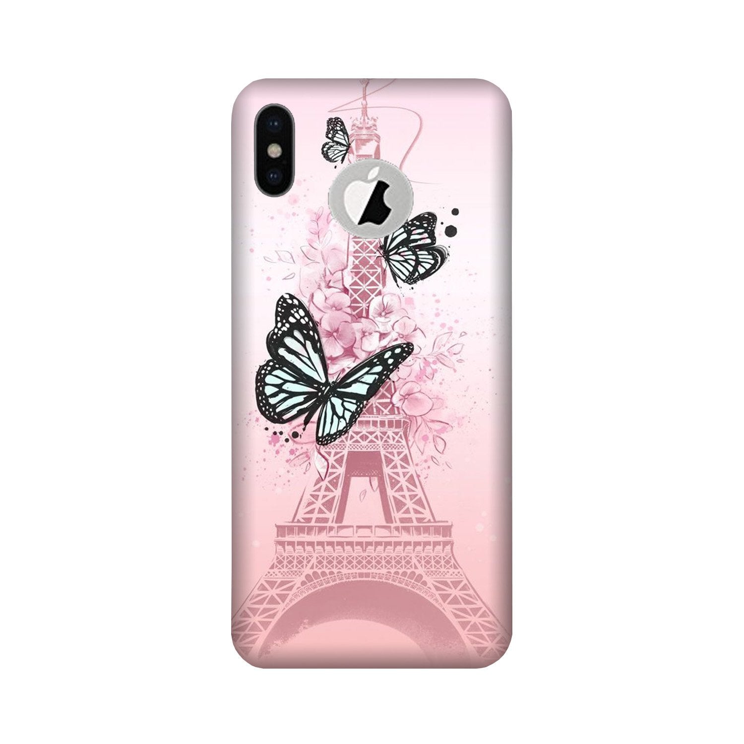 Eiffel Tower Case for iPhone X logo cut (Design No. 211)