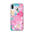 Pink Pattern Case for iPhone X logo cut (Design No. 215)