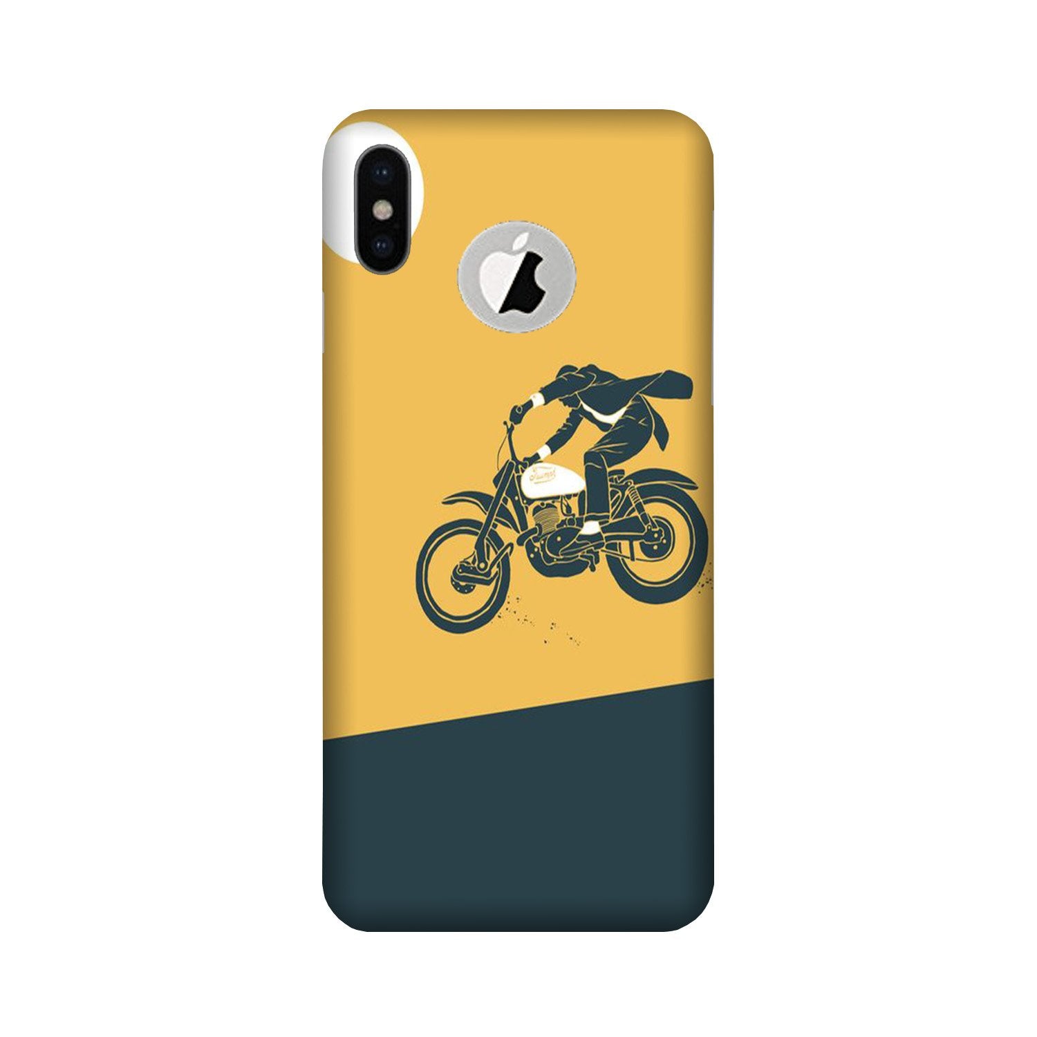 Bike Lovers Case for iPhone X logo cut (Design No. 256)