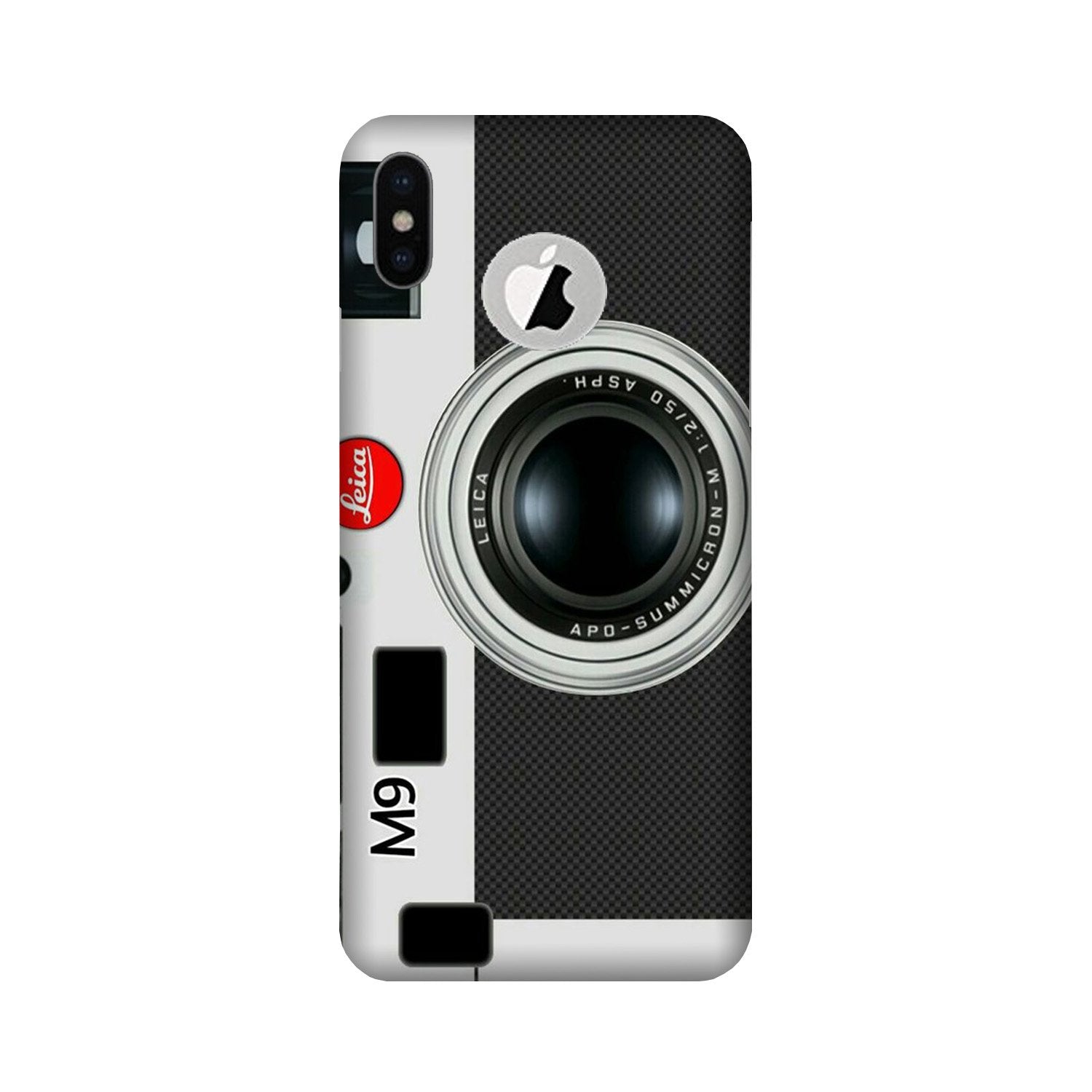 Camera Case for iPhone X logo cut (Design No. 257)