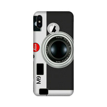 Camera Mobile Back Case for iPhone X logo cut (Design - 257)