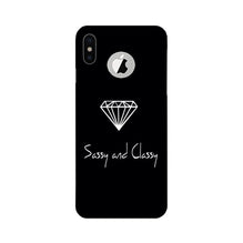 Sassy and Classy Mobile Back Case for iPhone X logo cut (Design - 264)