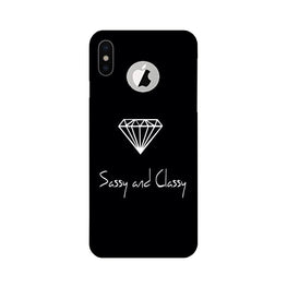 Sassy and Classy Case for iPhone X logo cut (Design No. 264)