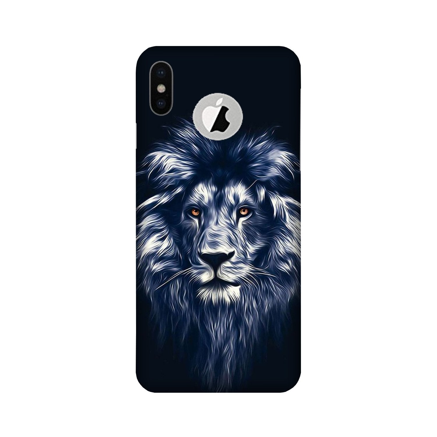 Lion Case for iPhone X logo cut (Design No. 281)