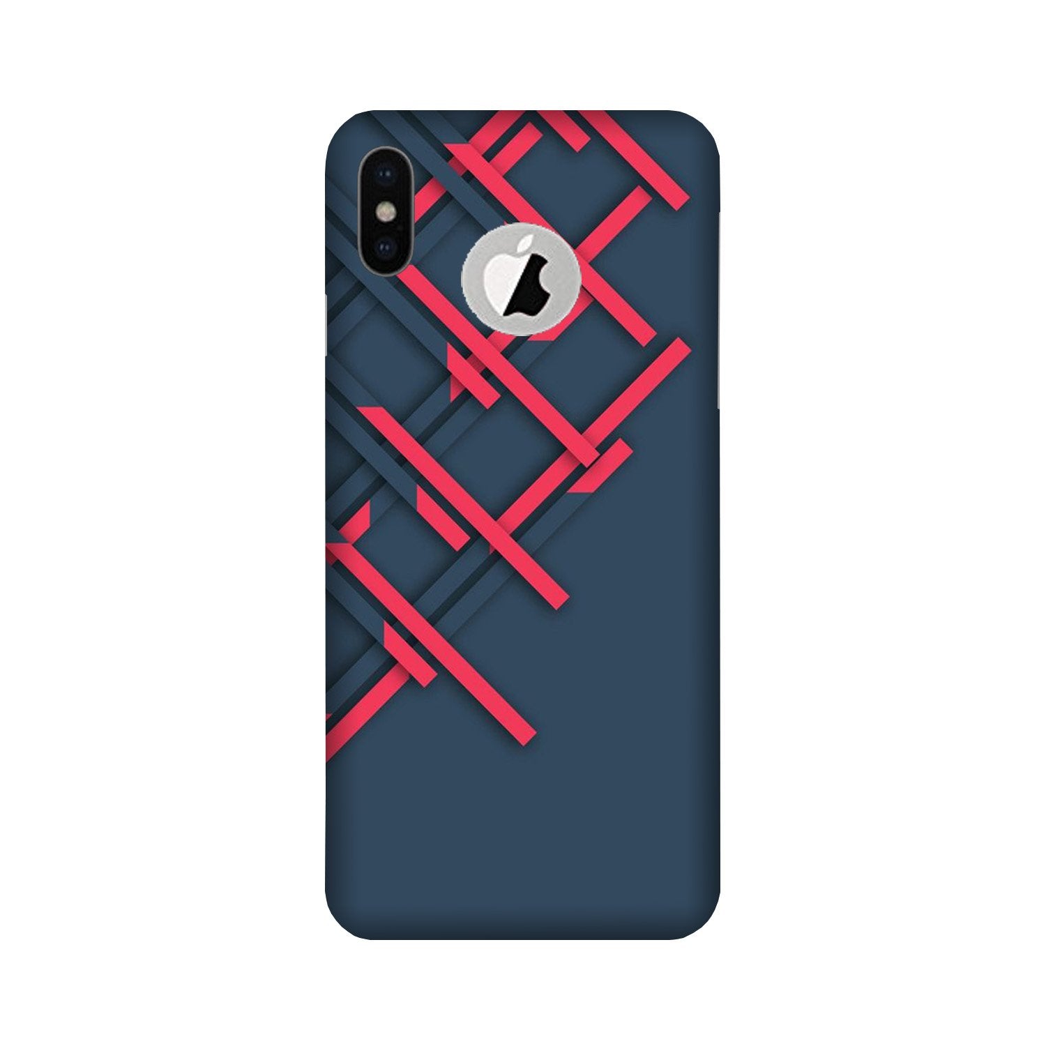 Designer Case for iPhone X logo cut (Design No. 285)