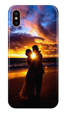 Couple Sea shore Mobile Back Case for iPhone Xr (Design - 13)
