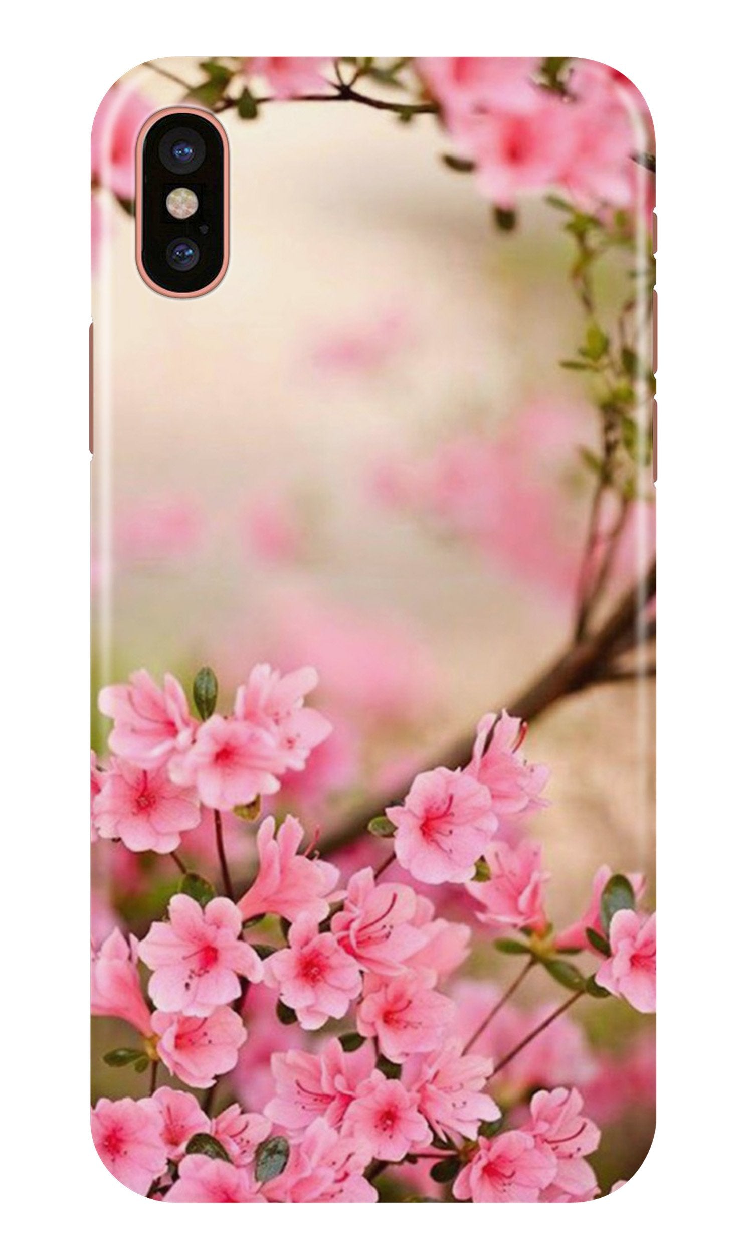 Pink flowers Case for iPhone Xr