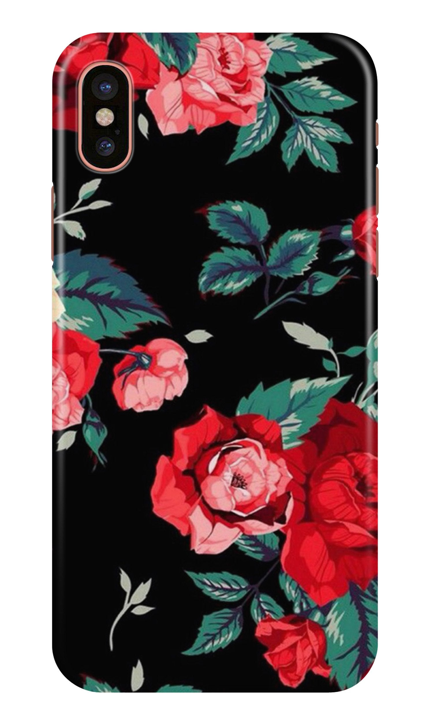 Red Rose2 Case for iPhone Xr
