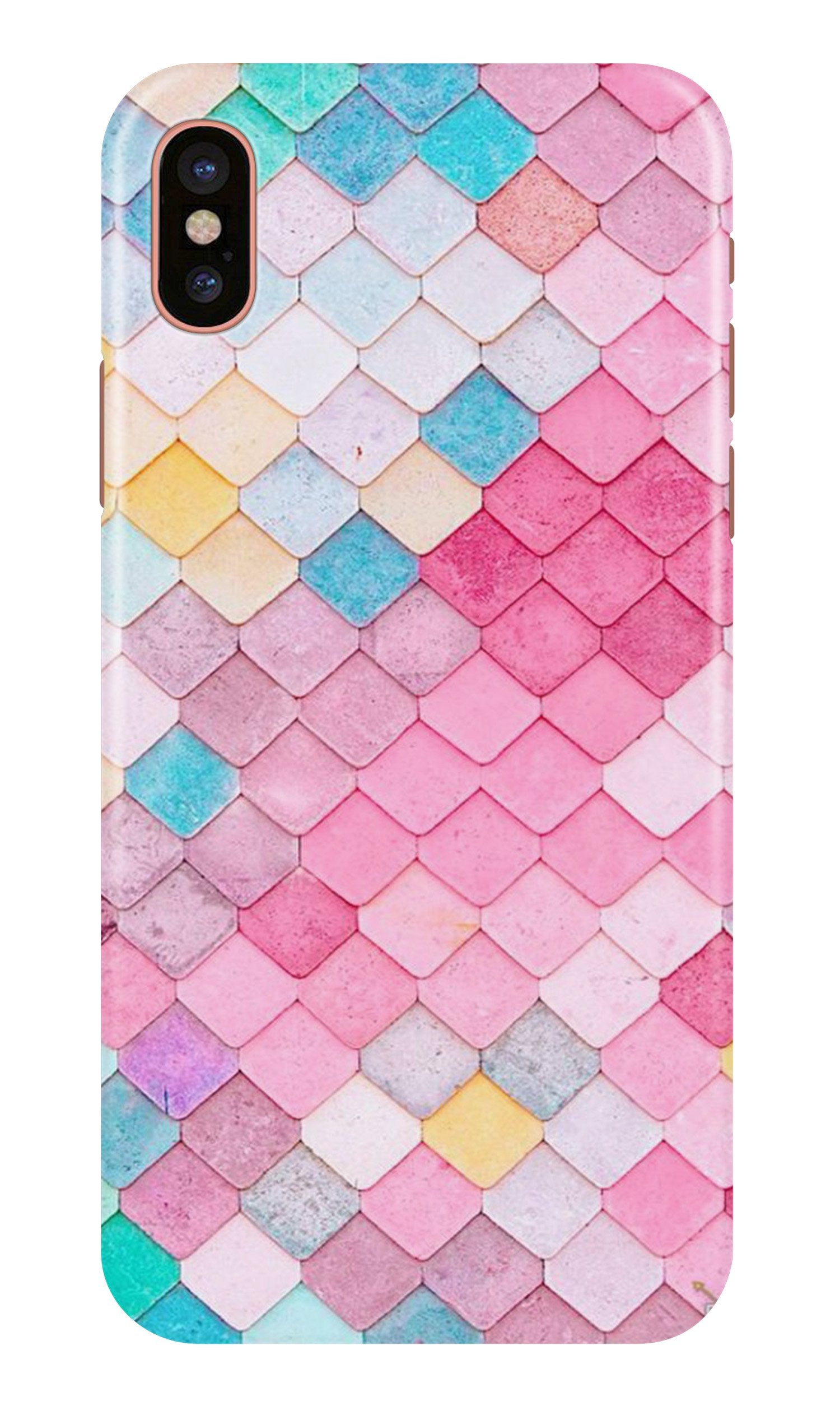 Pink Pattern Case for iPhone Xr (Design No. 215)