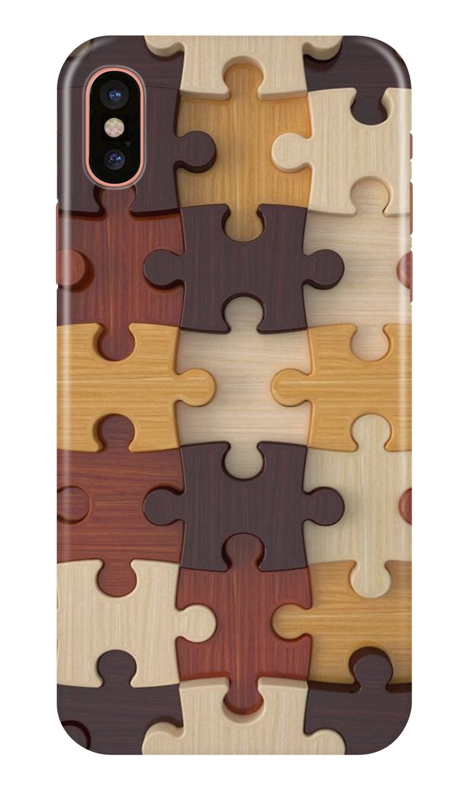 Puzzle Pattern Case for iPhone Xr (Design No. 217)
