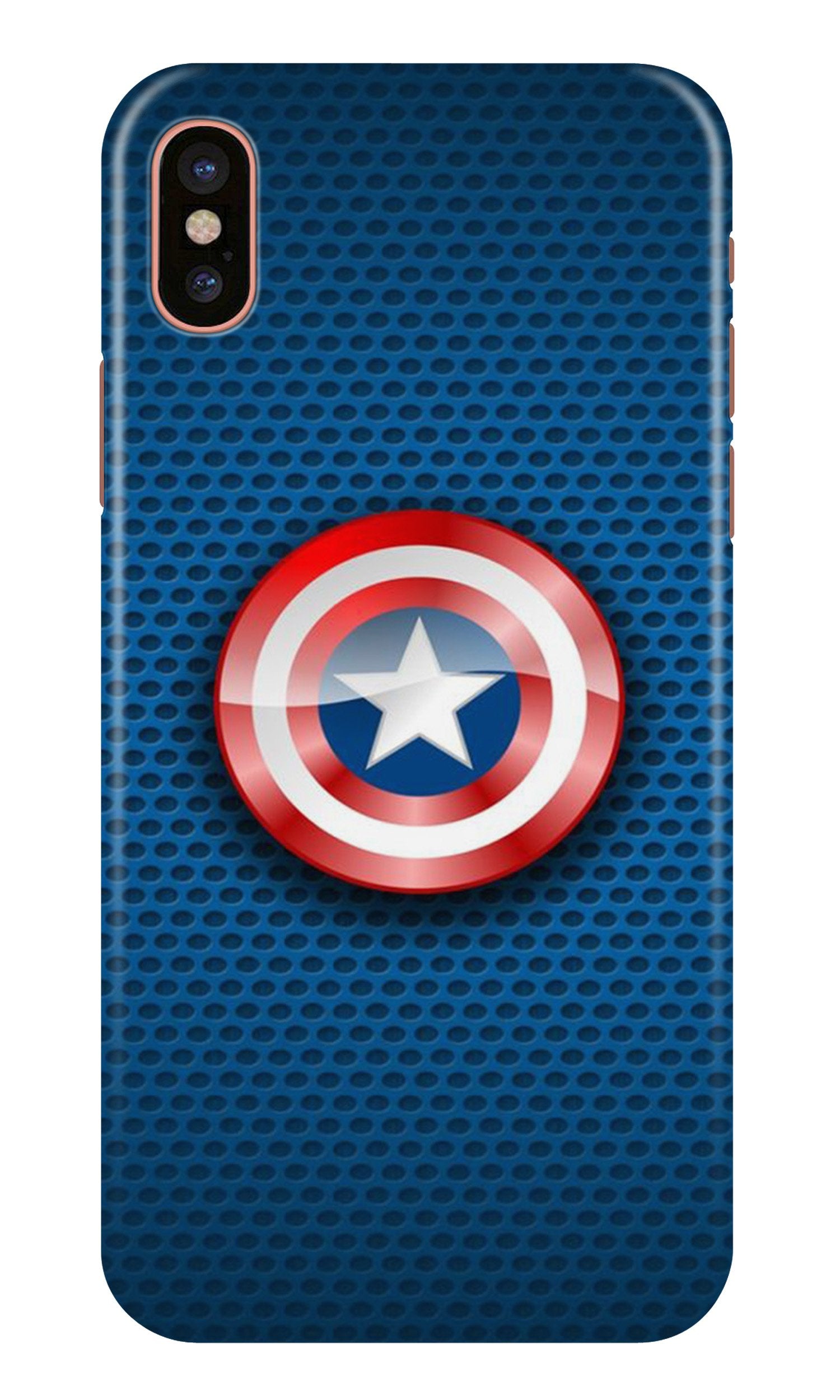 Captain America Shield Case for iPhone Xr (Design No. 253)