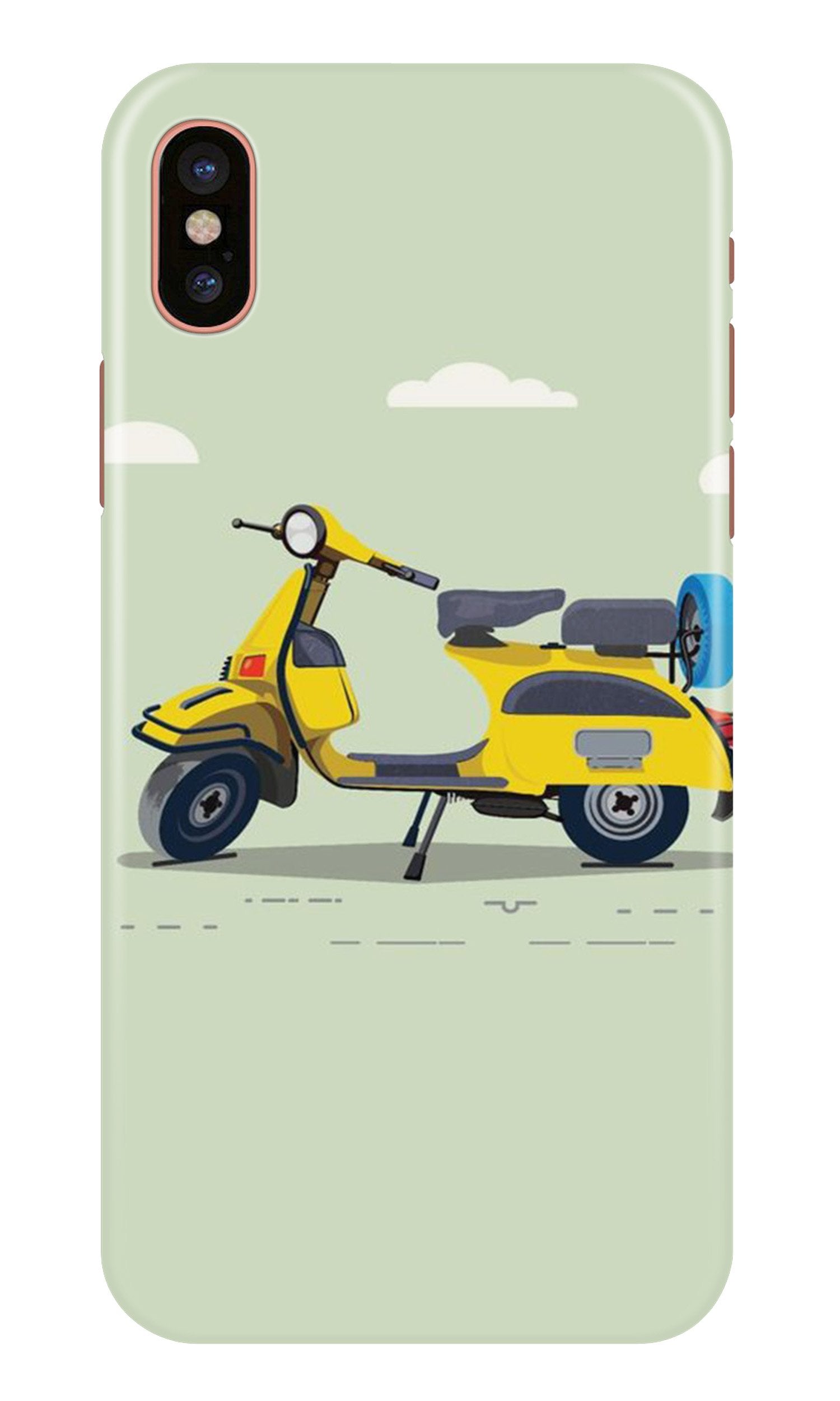 Vintage Scooter Case for iPhone Xr (Design No. 260)