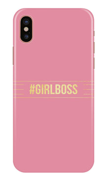 Girl Boss Pink Mobile Back Case for iPhone Xr (Design - 263)