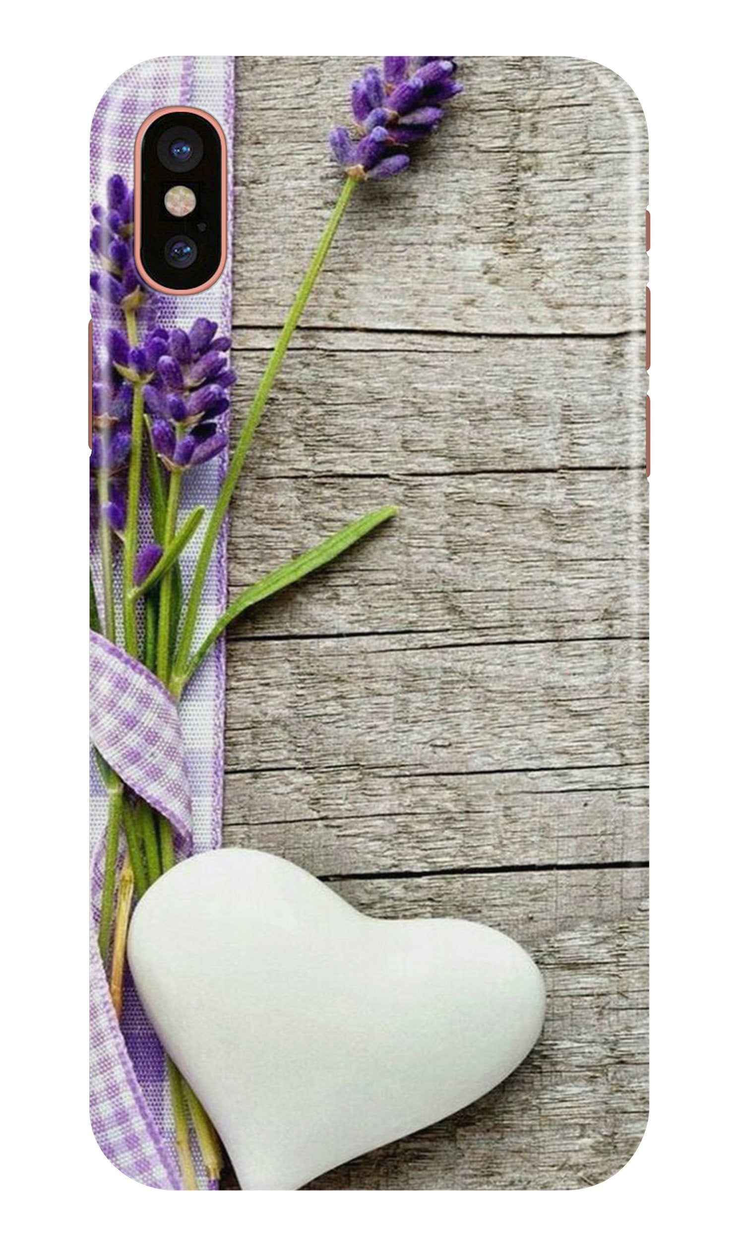 White Heart Case for iPhone Xr (Design No. 298)