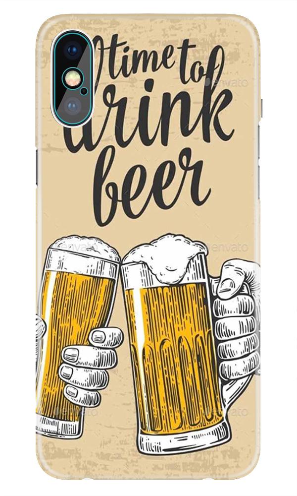 Drink Beer Mobile Back Case for iPhone Xr  (Design - 328)