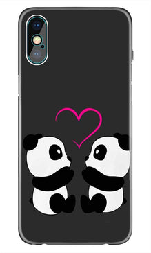 Panda Love Mobile Back Case for iPhone Xr  (Design - 398)