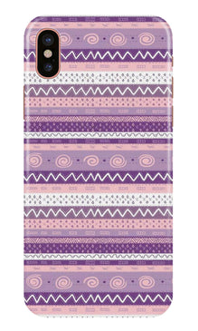 Zigzag line pattern3 Mobile Back Case for iPhone Xs (Design - 11)