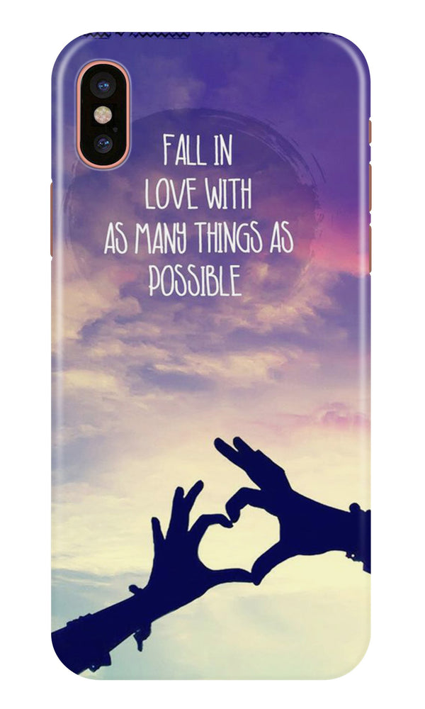 Fall in love Case for iPhone Xs