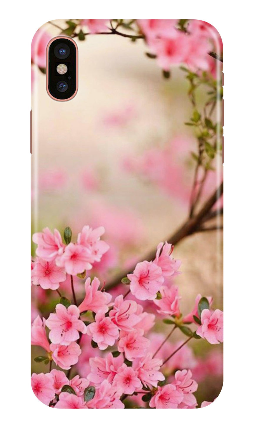 Pink flowers Case for iPhone Xs