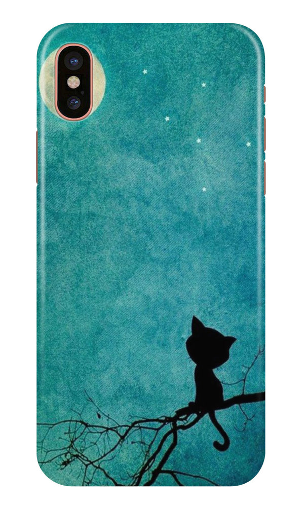 Moon cat Case for iPhone Xs