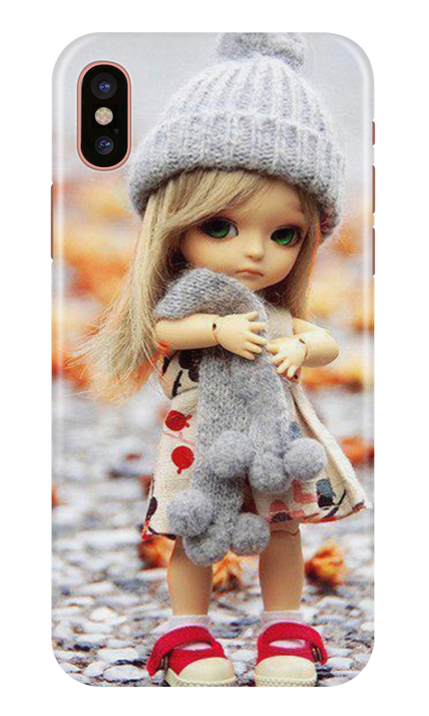 Cute Doll Case for iPhone Xs