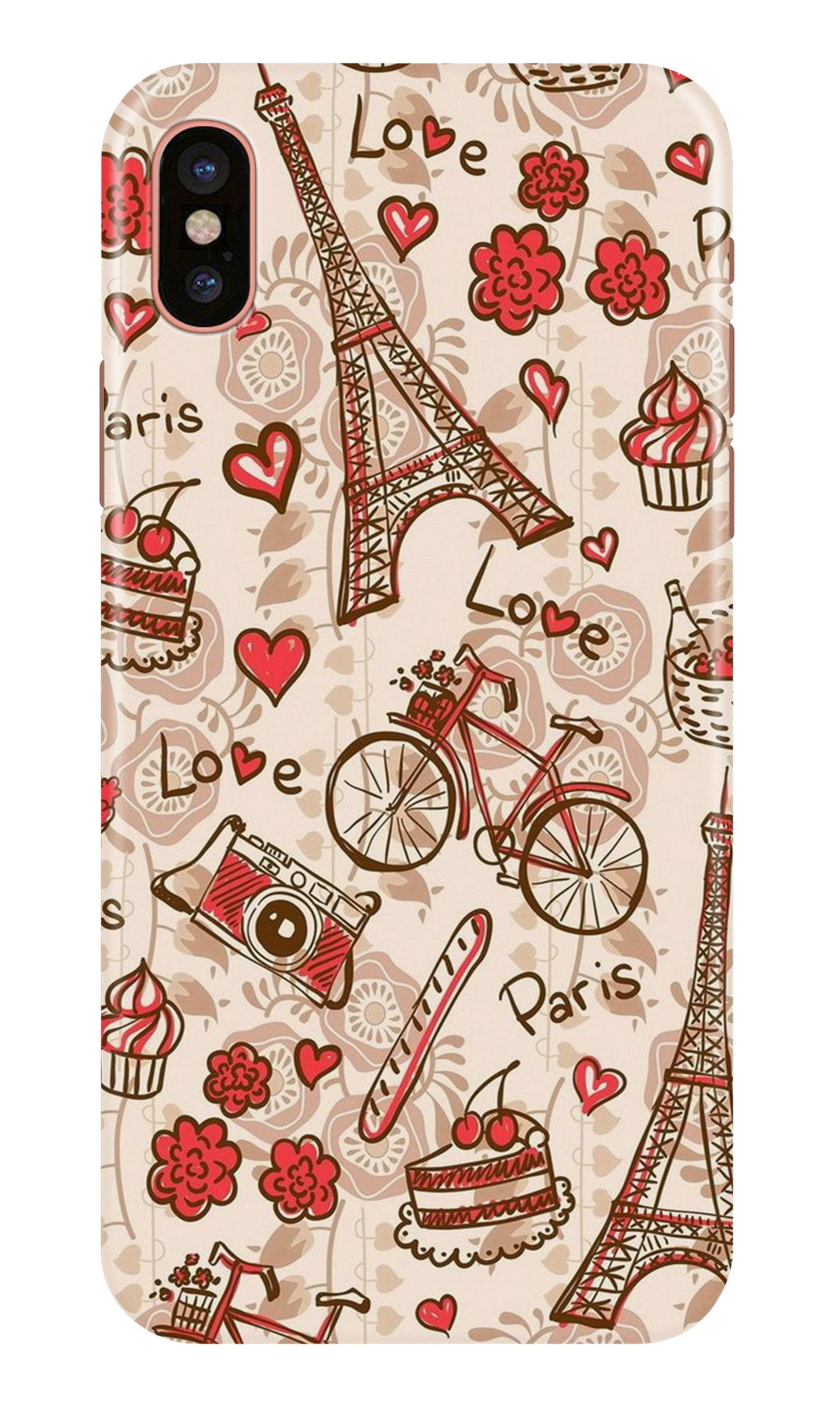 Love Paris Case for iPhone Xs(Design - 103)