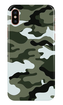 Army Camouflage Mobile Back Case for iPhone Xs  (Design - 108)