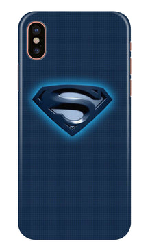 Superman Superhero Mobile Back Case for iPhone Xs  (Design - 117)