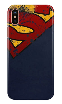 Superman Superhero Mobile Back Case for iPhone Xs  (Design - 125)