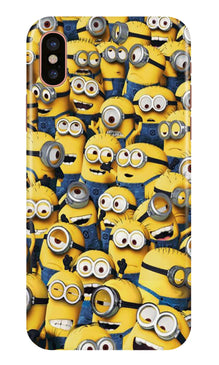 Minions Mobile Back Case for iPhone Xs  (Design - 126)