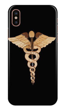 Doctor Logo Mobile Back Case for iPhone Xs  (Design - 134)