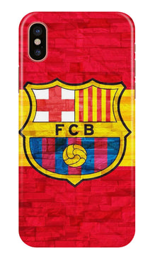 FCB Football Mobile Back Case for iPhone Xs  (Design - 174)
