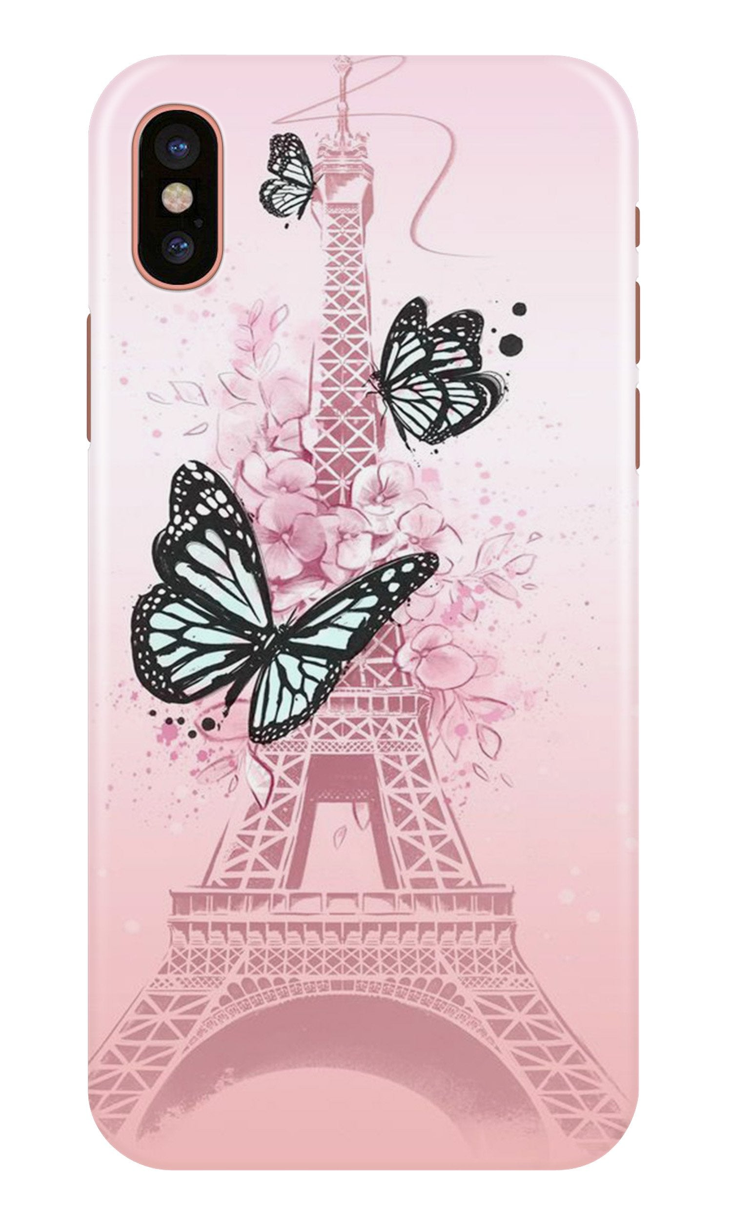 Eiffel Tower Case for iPhone Xs (Design No. 211)
